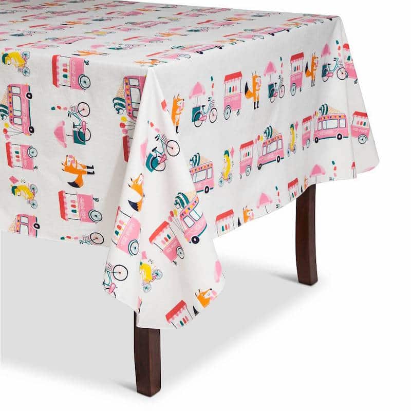 Ice Cream Party Table Cloth