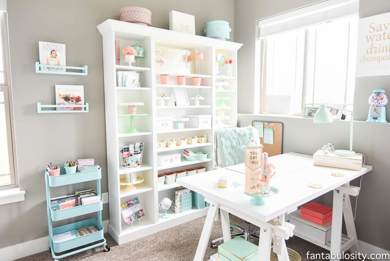 Craft Room / Home Office Tour & Makeover Reveal