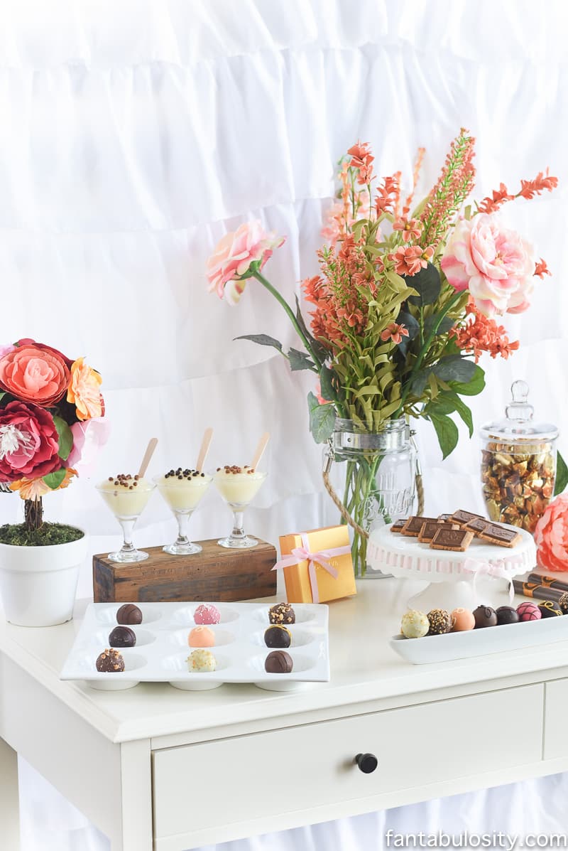 Chocolate Party and chocolate bar with Godiva Chocolate! OMG this sounds amazing. Would LOVE to go to a party like this! How easy too! fantabulosity 