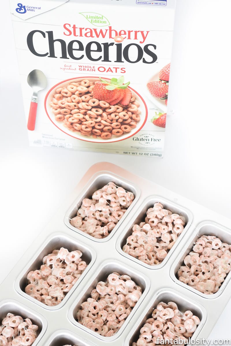 Chocolate Covered Strawberry Cereal Treats