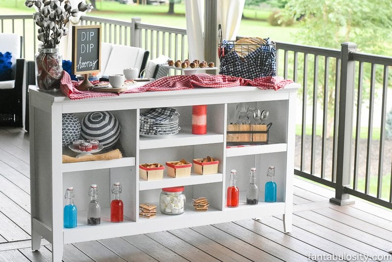 A Dip Bar! Such a fun way to style snacks for a party.