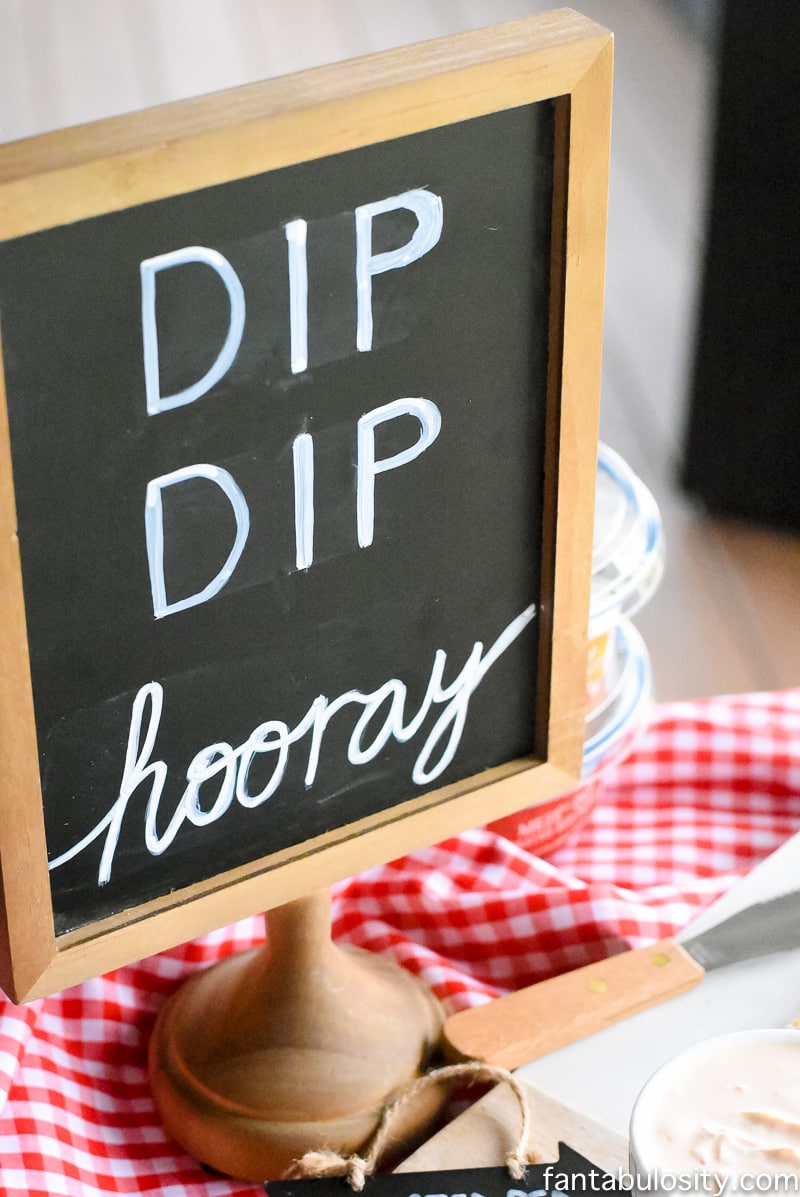 A Dip Bar! Such a fun way to style snacks for a party.