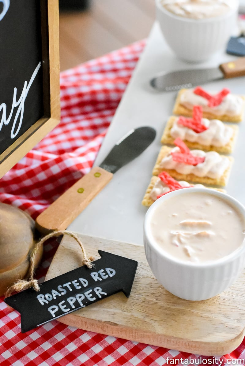 A Dip Bar! Such a fun way to style snacks for a party.