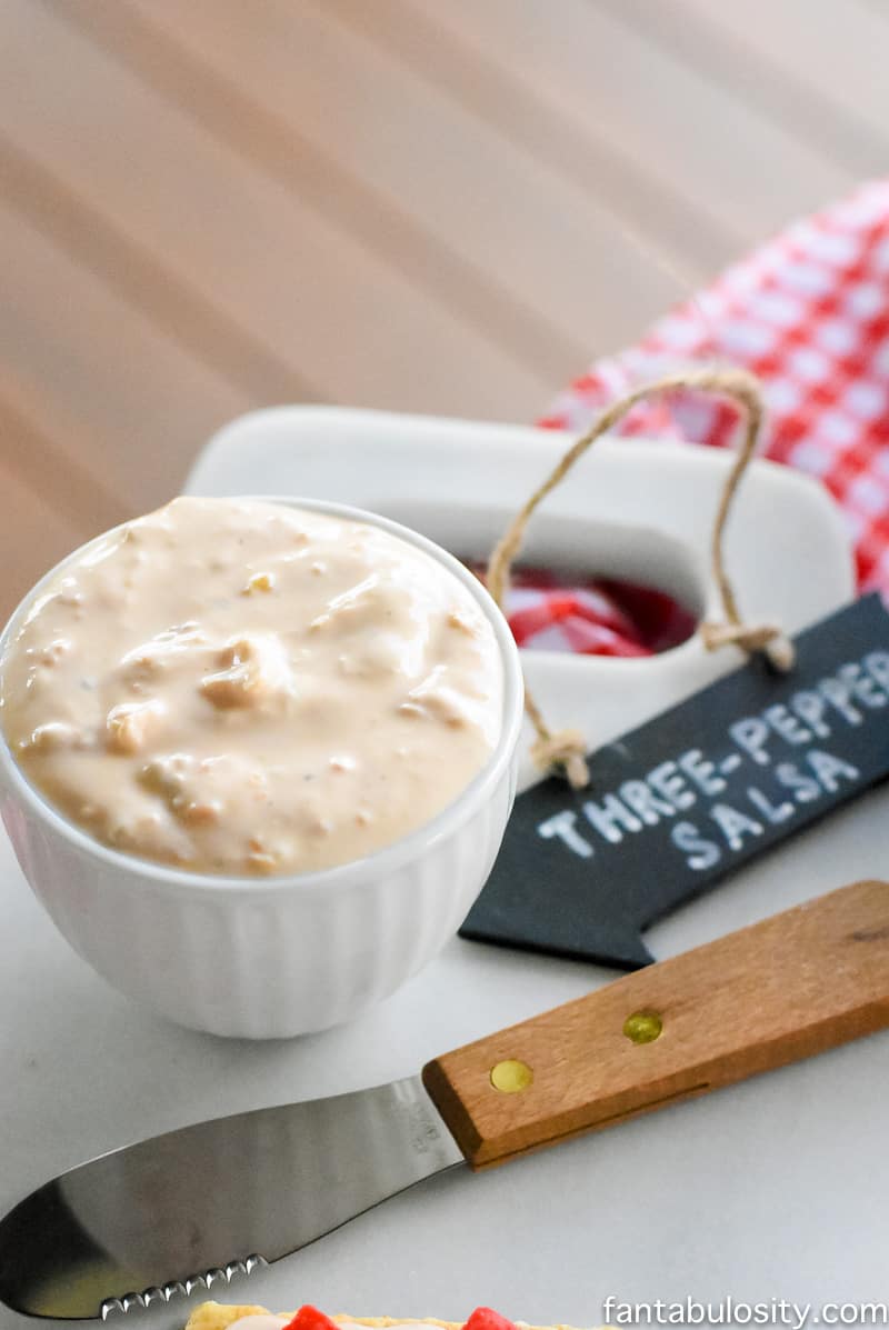 A Dip Bar! Such a fun way to style snacks for a party.