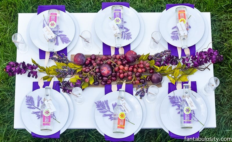 Whimsical Purple Passion Tablescape, Fantabulosity