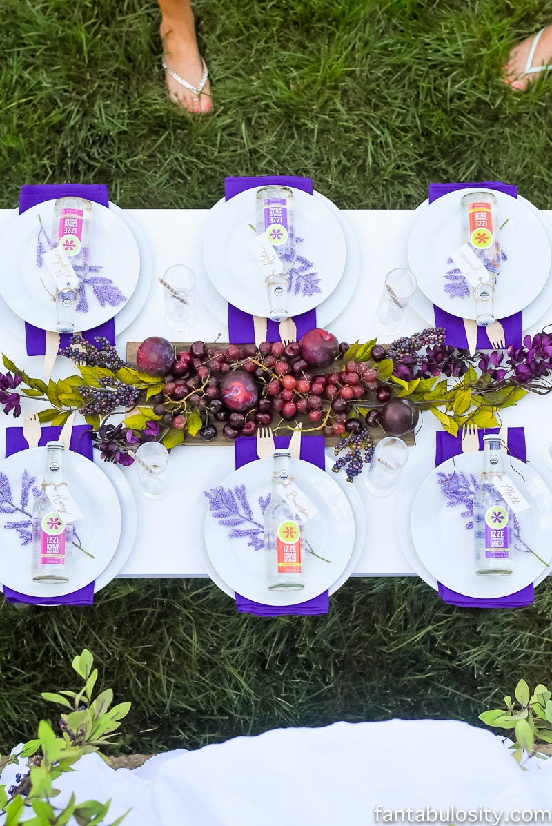 Whimsical Purple Passion Tablescape, Fantabulosity