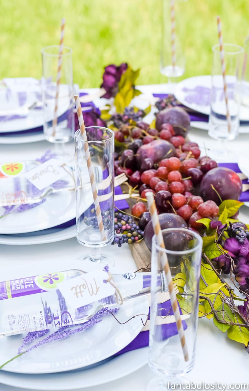Whimsical Purple Passion Tablescape, Fantabulosity
