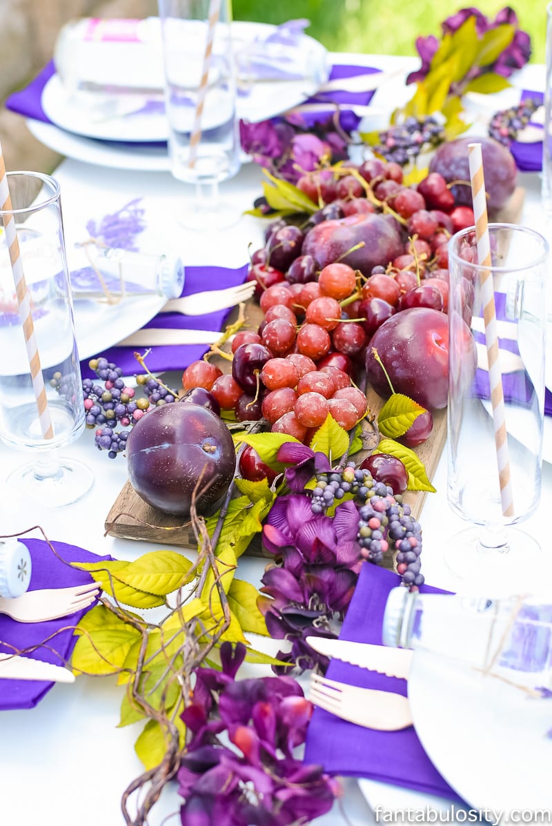 Whimsical Purple Passion Tablescape, Fantabulosity