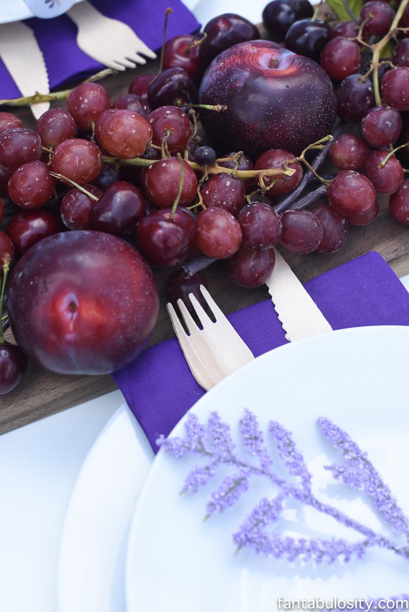 Whimsical Purple Passion Tablescape, Fantabulosity