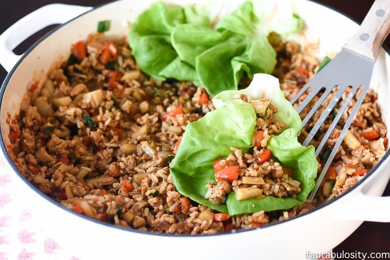 Asian chicken lettuce wraps - quick weeknight meal Fantabulosity