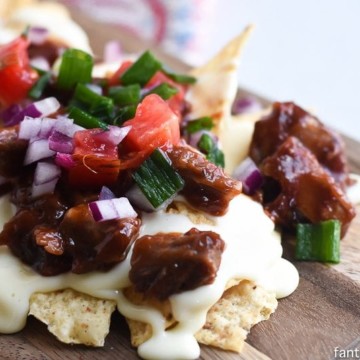 BBQ White Queso Nachos