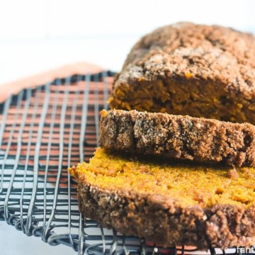 Cream Cheese Pumpkin Bread - Made with Coconut Oil