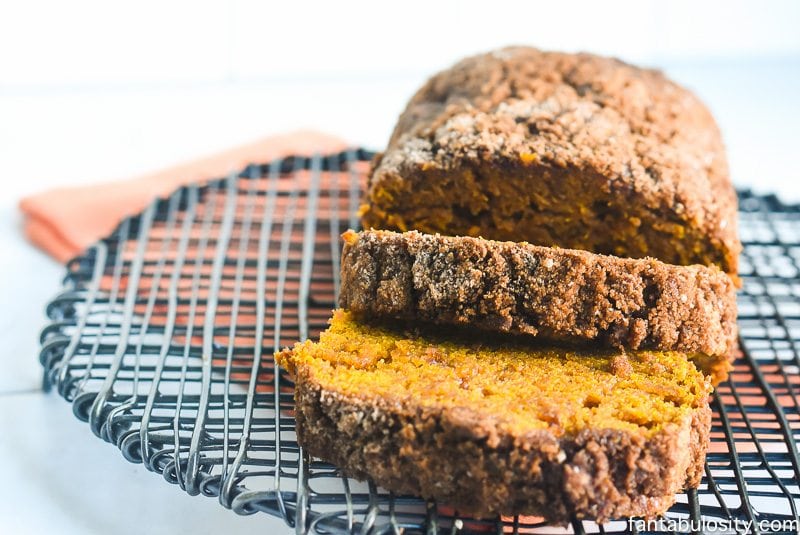 Cream Cheese Pumpkin Bread - Made with Coconut Oil