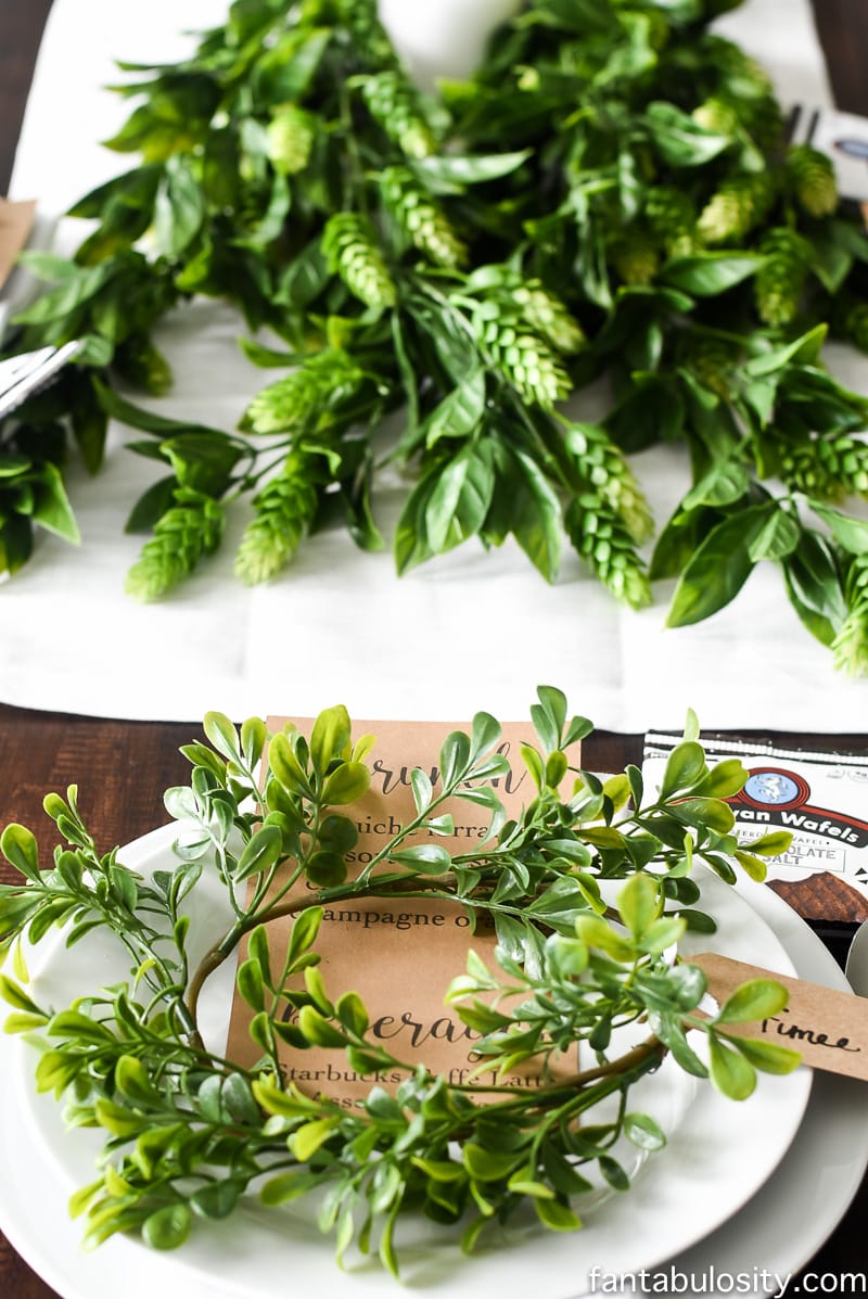 Brunch Party Ideas: Tablescape with Starbucks