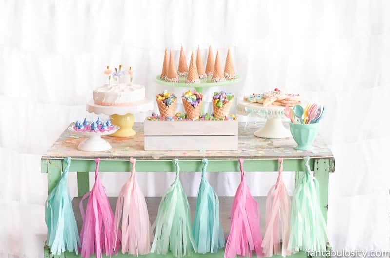 Candy Bar Birthday Party Decoration TREAT STAND & CONES Wedding Sweetie Table