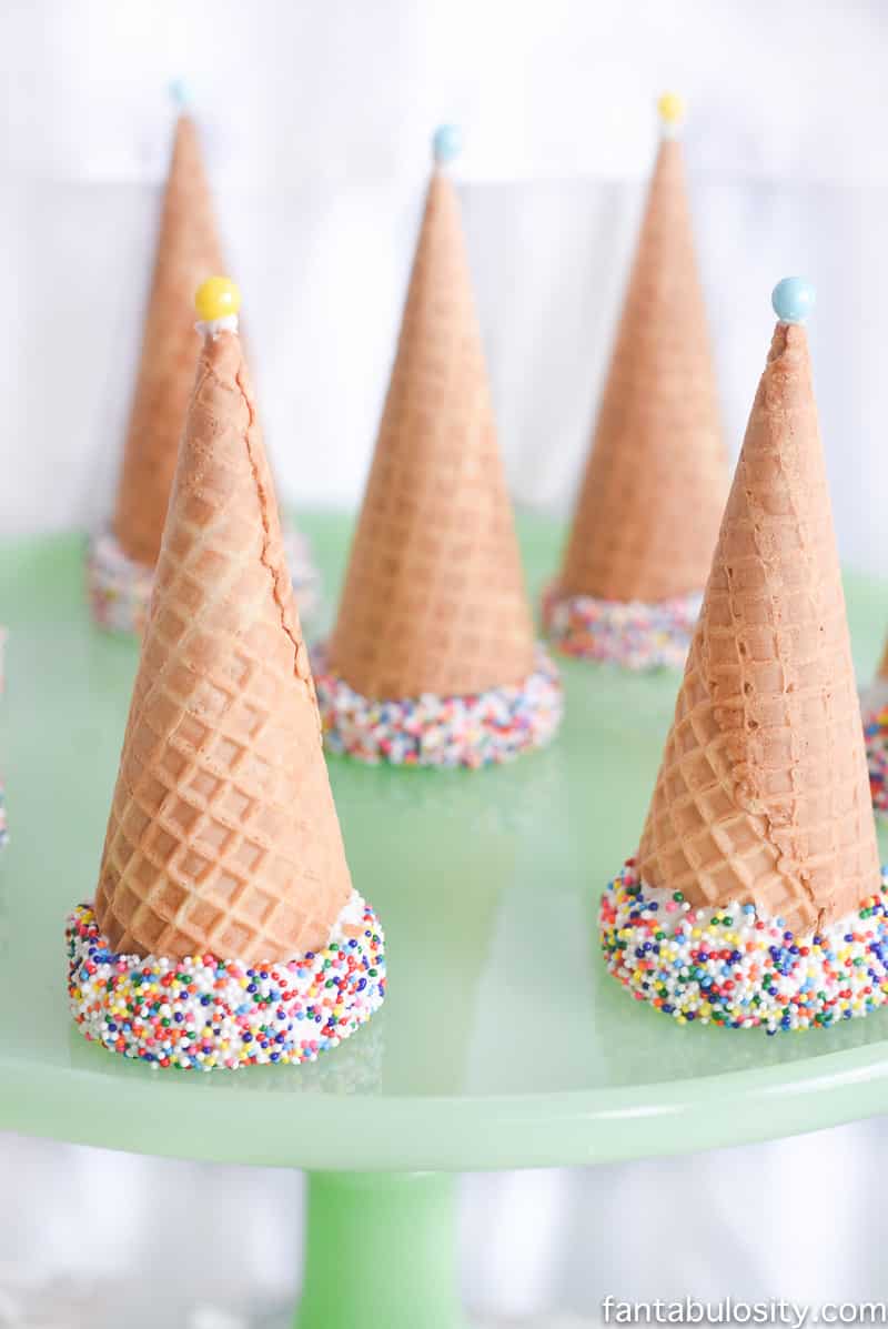 Ice Cream Party Ideas: Pastel Colors, ice cream cookies, cones with sprinkles! 