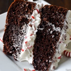 Peppermint Mocha Crunch Cake