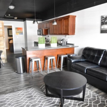 Very modern. Love the clean and crisp lines and look of this! airbnb farmington missouri near st louis and wineries fantabulosity