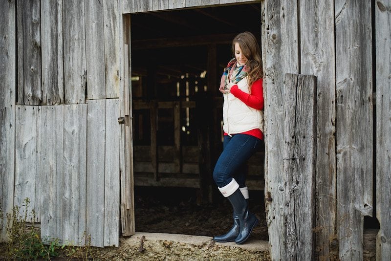 J.Crew Vests paired with Hunter Boots. One of my FAVORITE outfits in the winter! fantabulosity.com