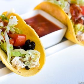 21 Day Fix Dinner Recipe: Quick & Easy Soft Chicken Tacos
