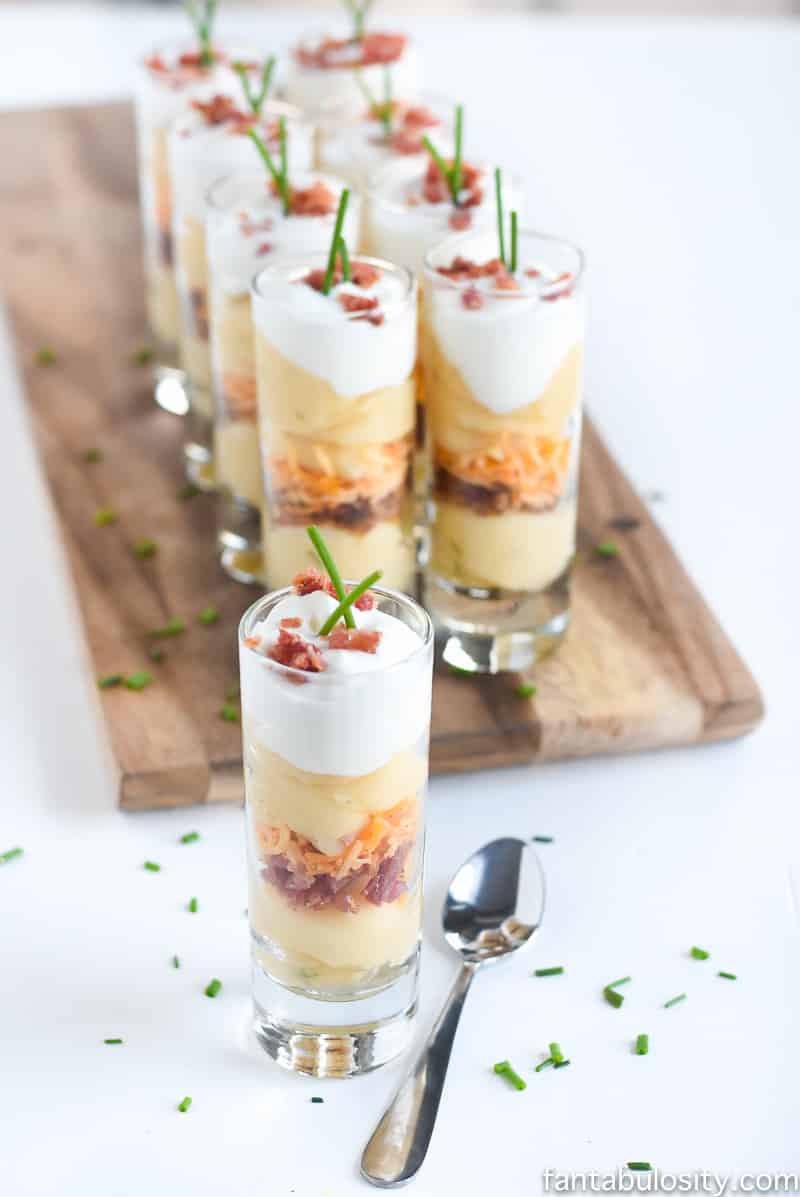 Mini Trifles! So cute. Easy Potato Appetizer for Parties