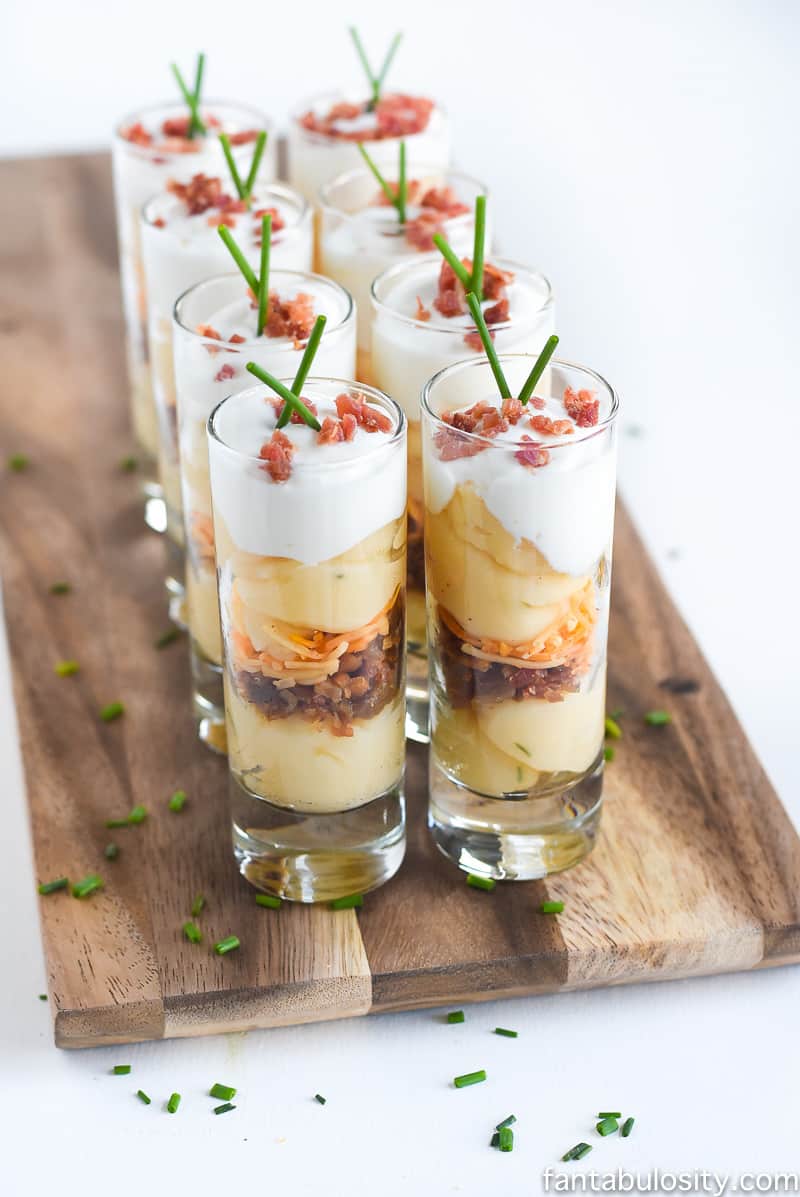 Mini Trifles! So cute. Easy Potato Appetizer for Parties