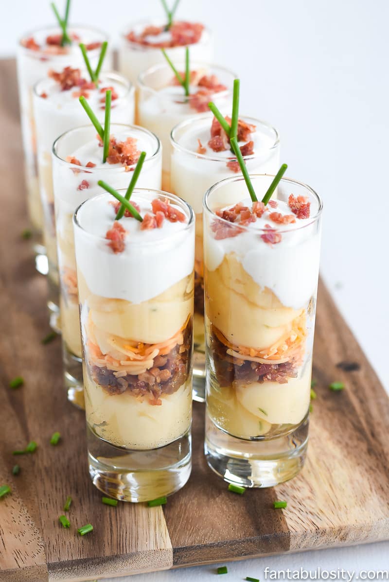 Mini Trifles! So cute. Easy Potato Appetizer for Parties