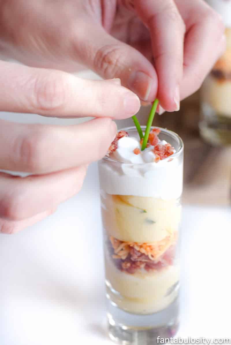 Mini Trifles! So cute. Easy Potato Appetizer for Parties