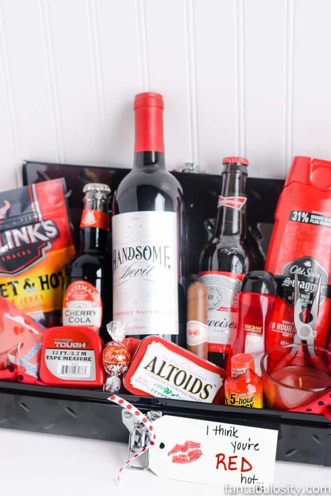 Gift Idea for Him: "I Think You're Red Hot" Gift Basket ...