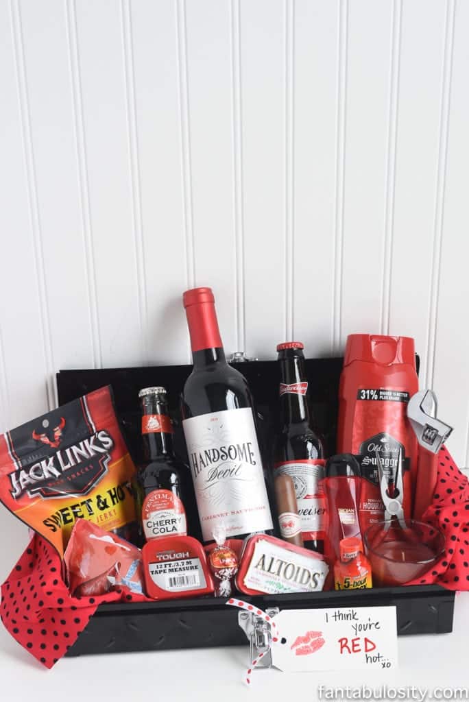 Gift Idea for Him: "I Think You're Red Hot" Gift Basket ...