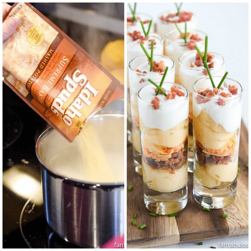 Mini Trifles! So cute. Easy Potato Appetizer for Parties