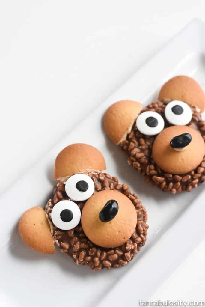 Teddy Bear Food Idea - DIY Cookies. So cute for a woodland friends, camping, or forest party as a party favor too! 