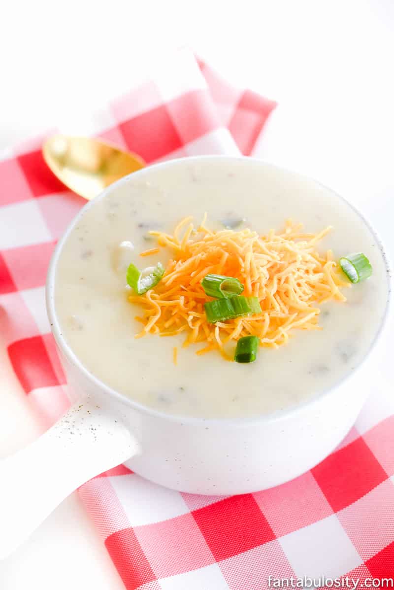 Easy Loaded Ranch Potato Soup Recipe - Fantabulosity