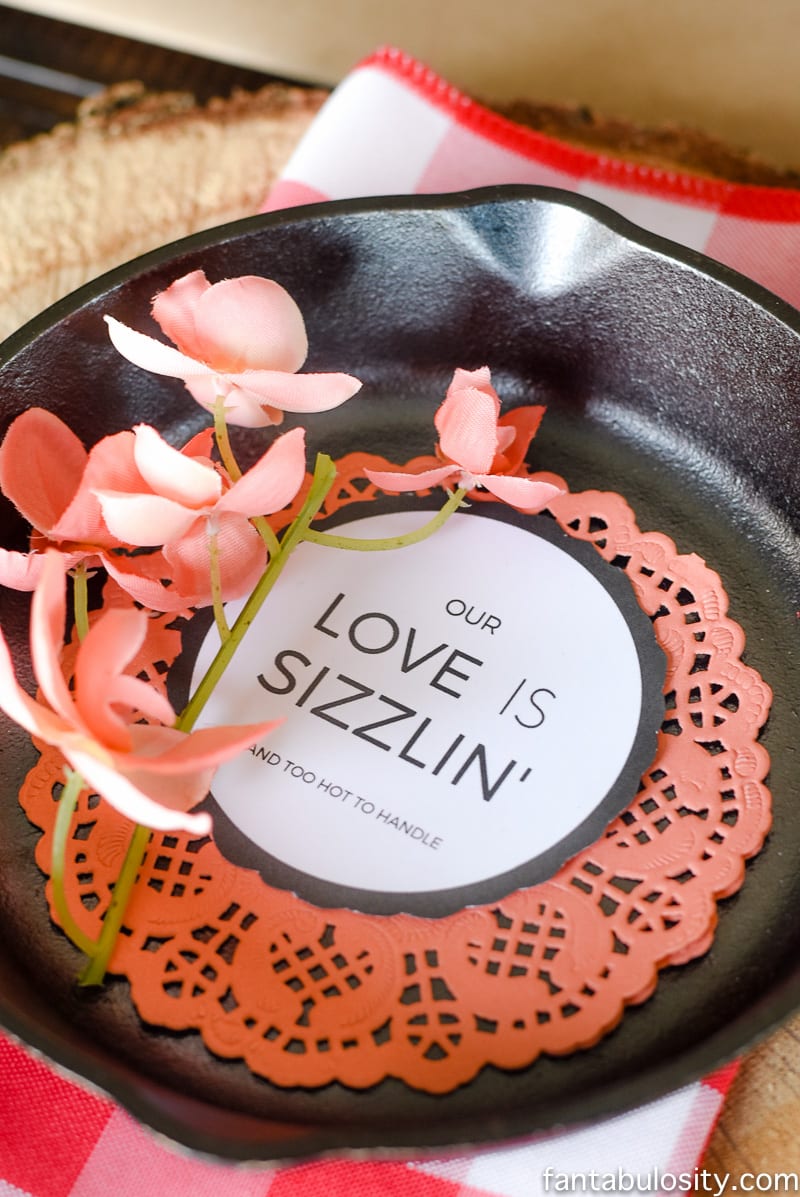 Cast Iron Dinner part! SOOOO CUTE! Party Theme for Adults- Our Love is Sizzlin' Dinner Party & Dirty Cupid Game