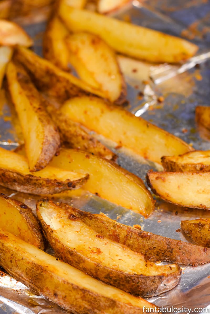 Holy cow these were so easy and had the right amount of flavor! Baked Fiesta Ranch Potato Wedges Recipe