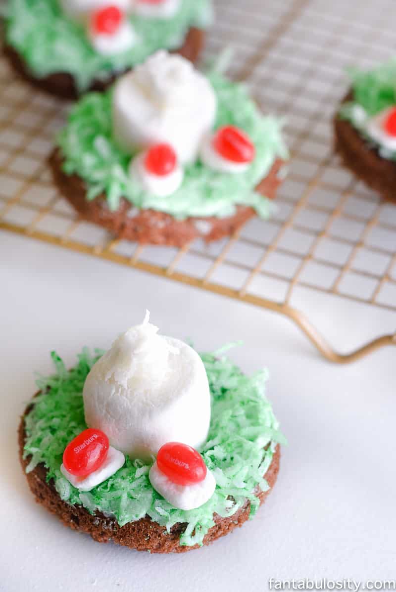 Awww, how cute and easy are these! Easter Dessert Idea: "Bunny in the Hole" Donuts