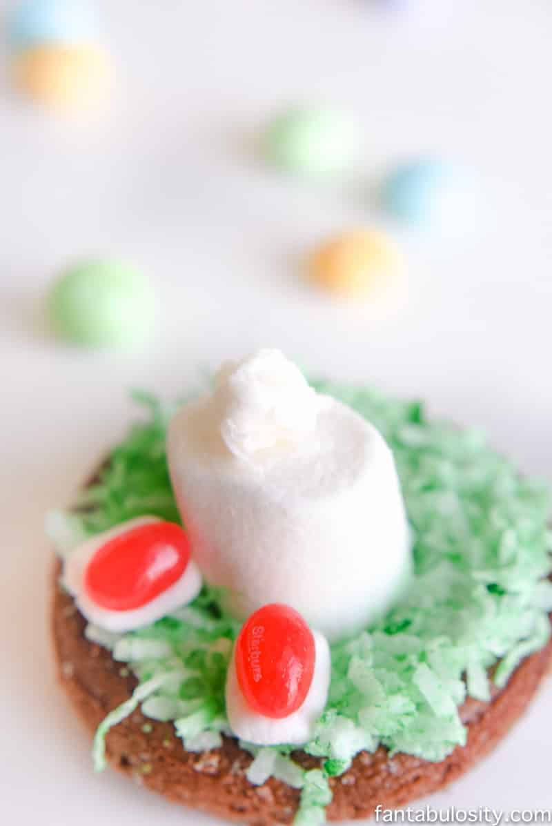 Awww, how cute and easy are these! Easter Dessert Idea: "Bunny in the Hole" Donuts
