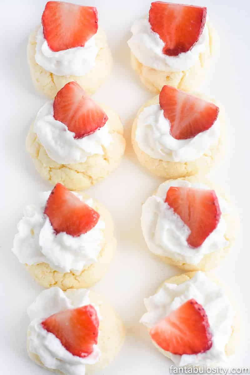 Oh my goodness!!! Strawberry Shortcake Gooey Butter Cookies recipe