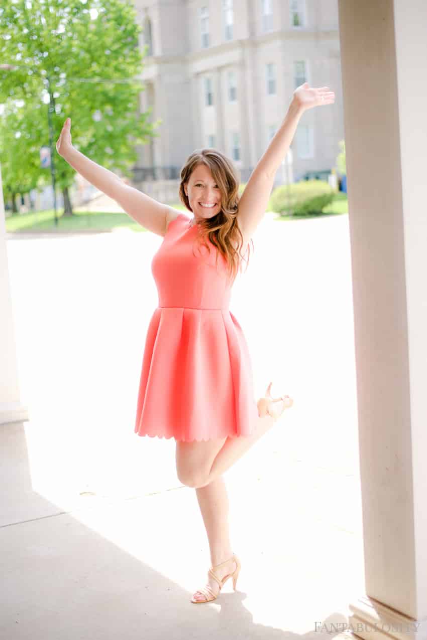 Coral Scalloped Dress: Summer Pink Sleeveless dress. Perfect for a wedding, winery, or date night! Fantabulosity St. Louis Blogger - Fashion, Cooking, Home Decor and Lifestyle Blog