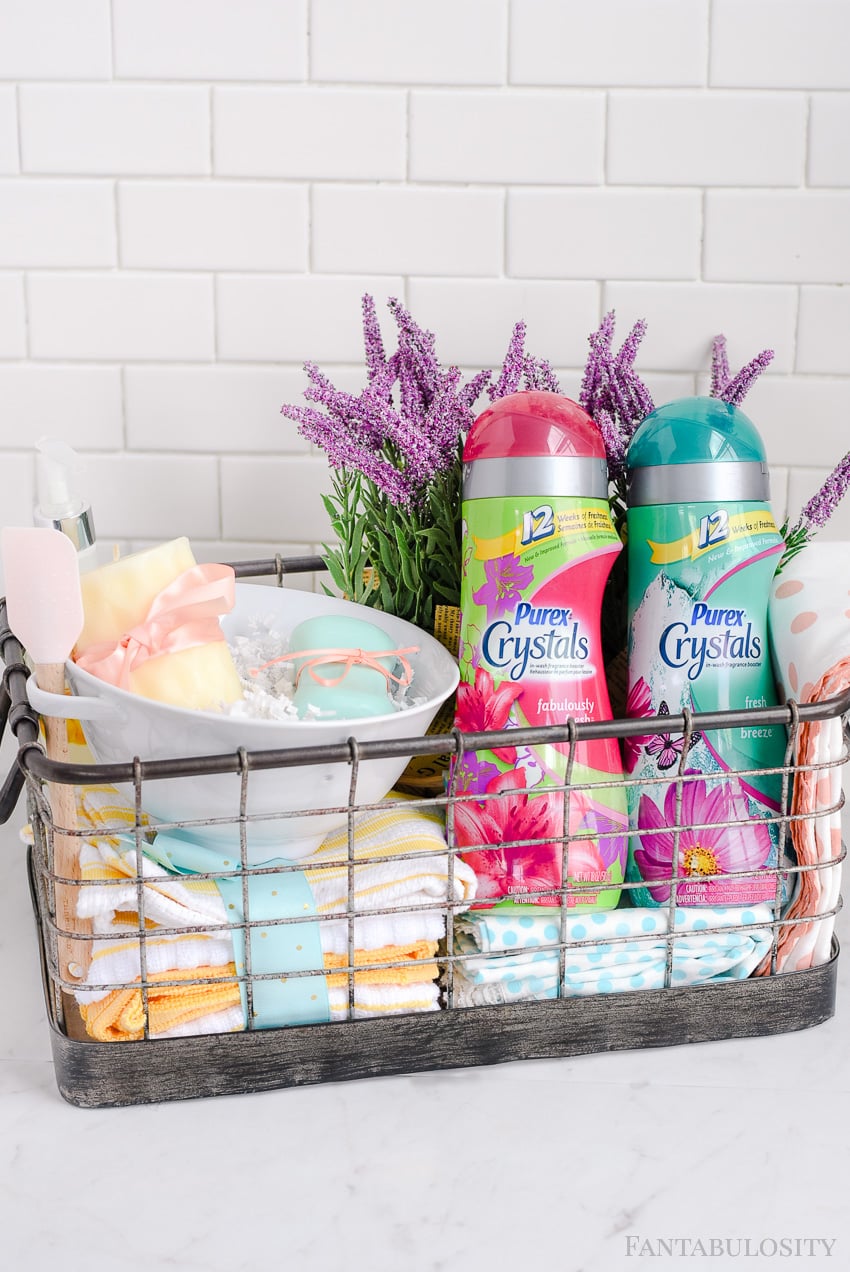 House Warming Gift Basket Bathroom Themed