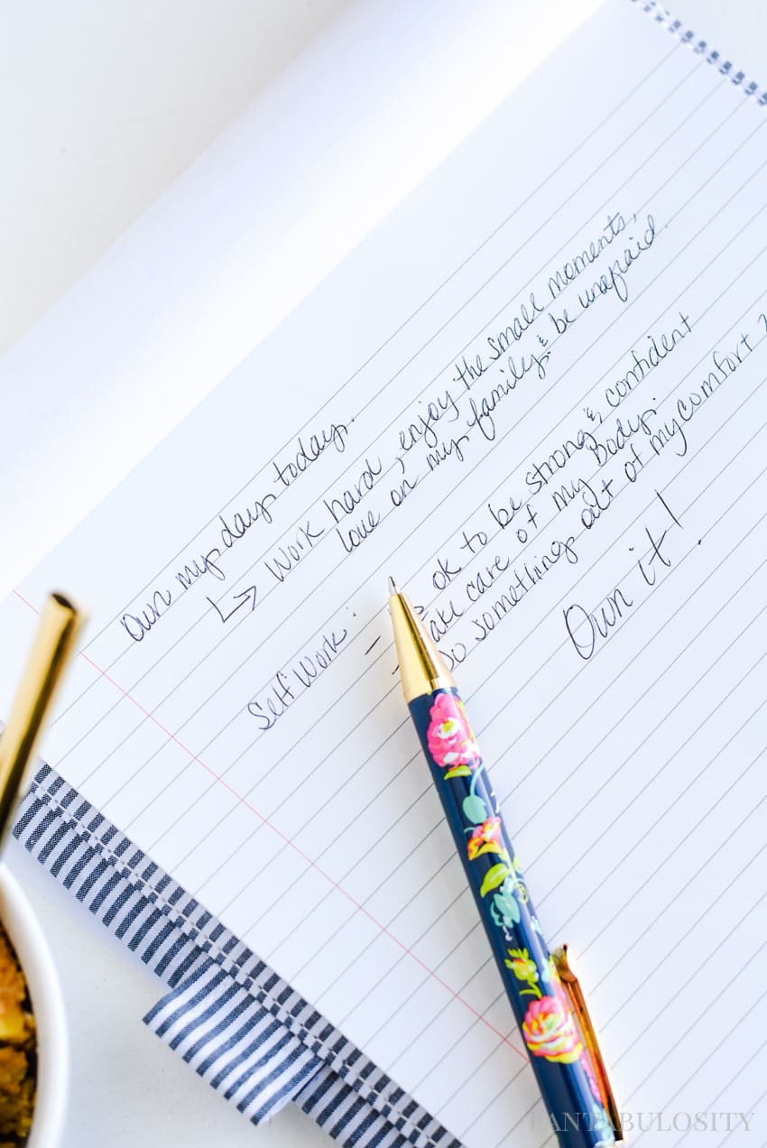 5 Ways to Reduce Stress at home: journaling to get all the feels out.