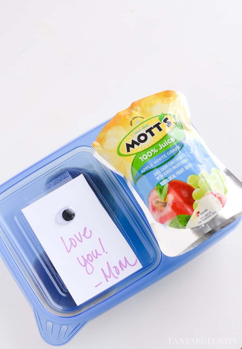 Aw, a cute little message for a school lunch bento box