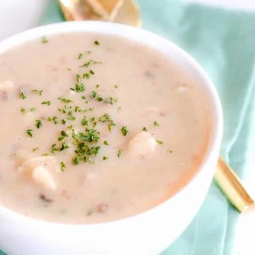 Easy Potato Soup Recipe Using Instant Potatoes on the stovetop. So quick!!