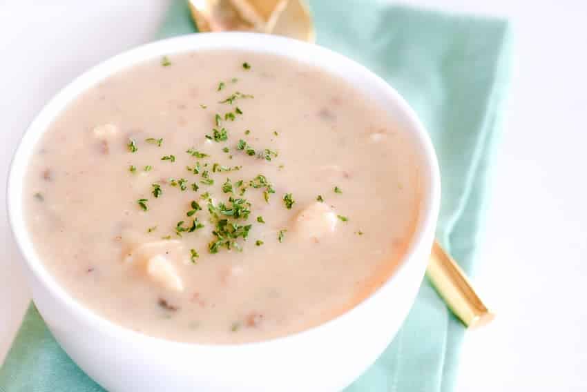 Easy Potato Soup Recipe Using Instant Potatoes on the stovetop. So quick!! 