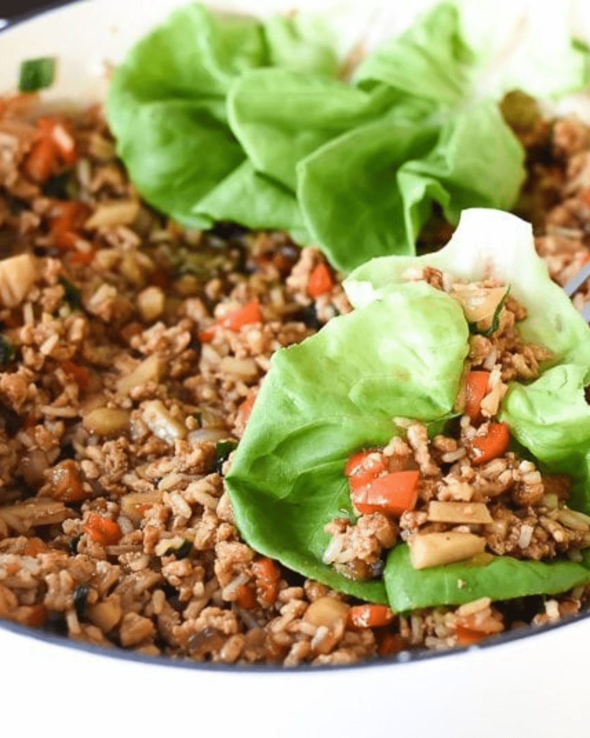 Asian chicken lettuce wraps