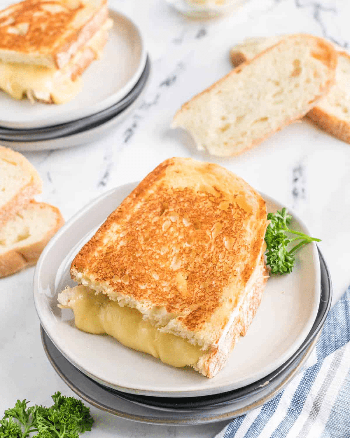 Chicken grilled cheese sandwich