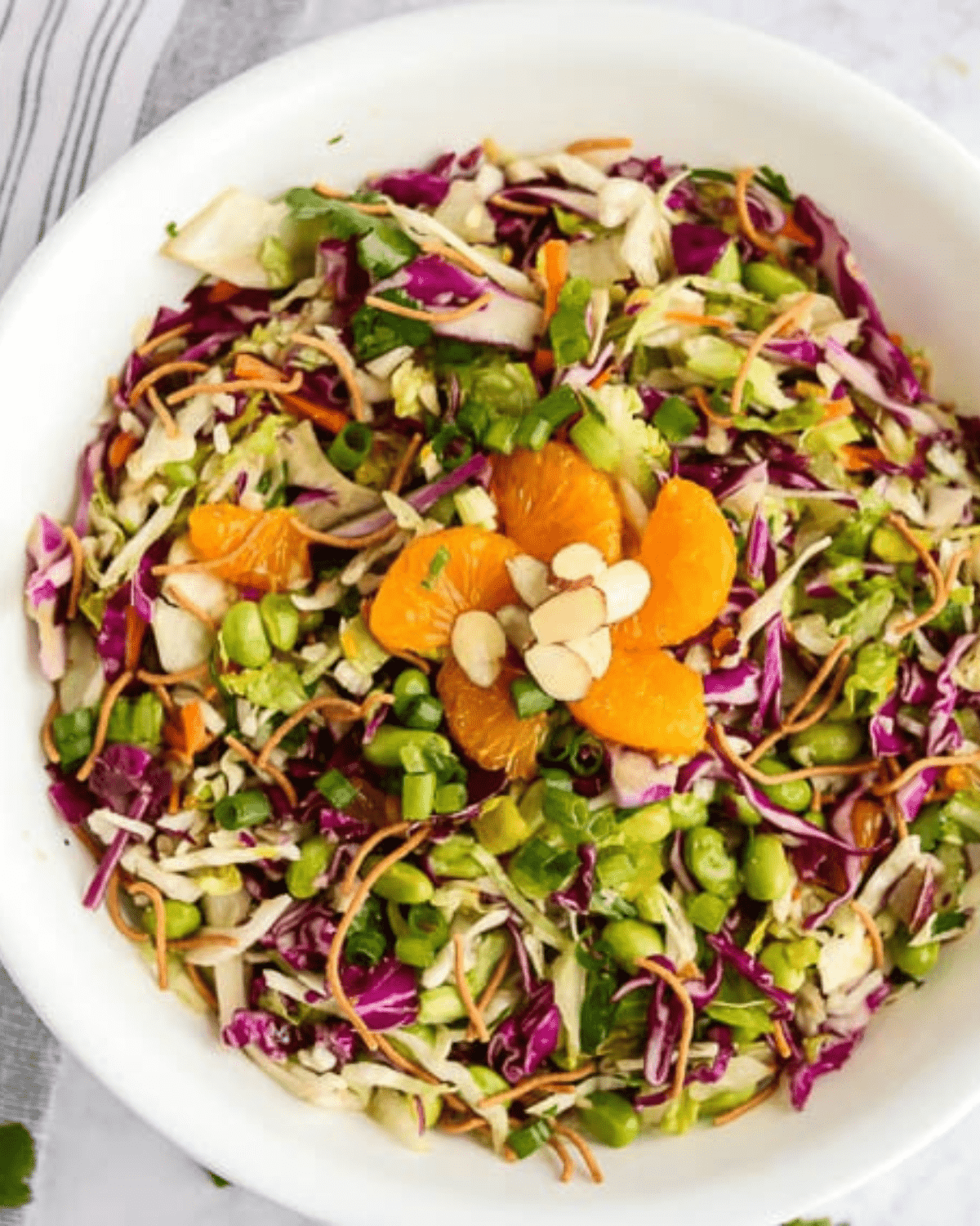 Asian chopped salad with mandarin oranges