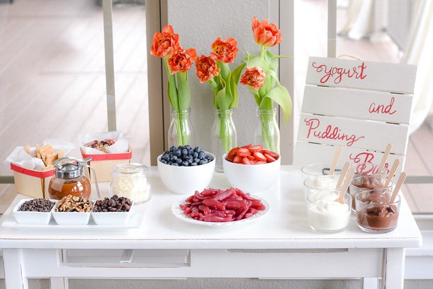 Yogurt and Pudding Bar Ideas