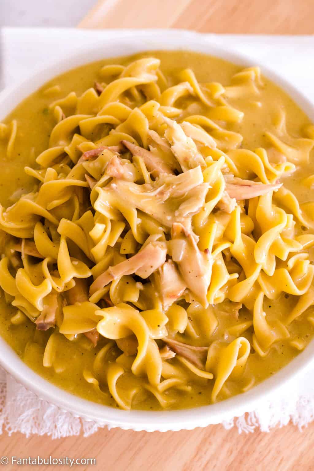 Chicken and Noodles Recipe - An Easy, Creamy Homemade Dish