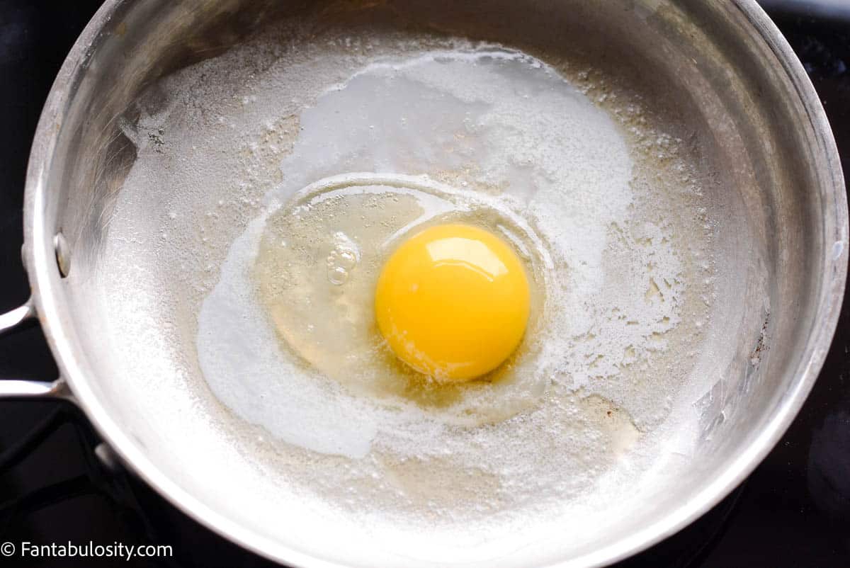 Egg in pan